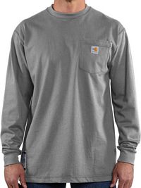 FLAME-RESISTANT CARHARTT FORCE COTTON LONG-SLEEVE T-SHIRT (100235)